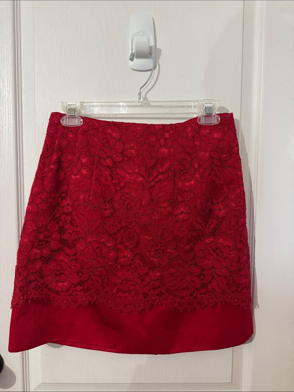 Red Lace Skirt